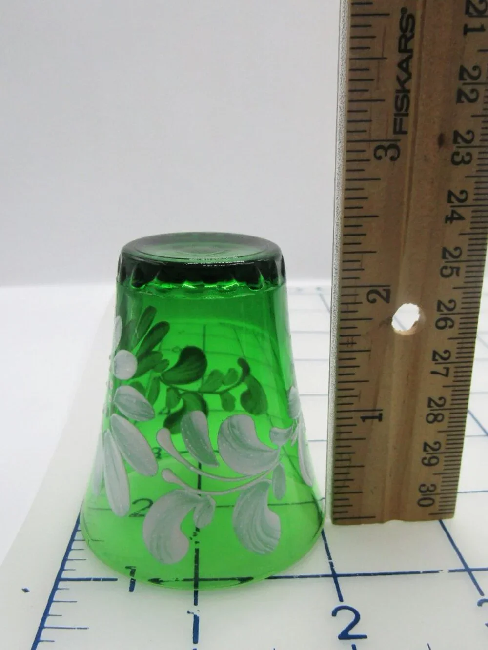 Hand Painted Italian Decanter With Six Cordials Shot Glasses